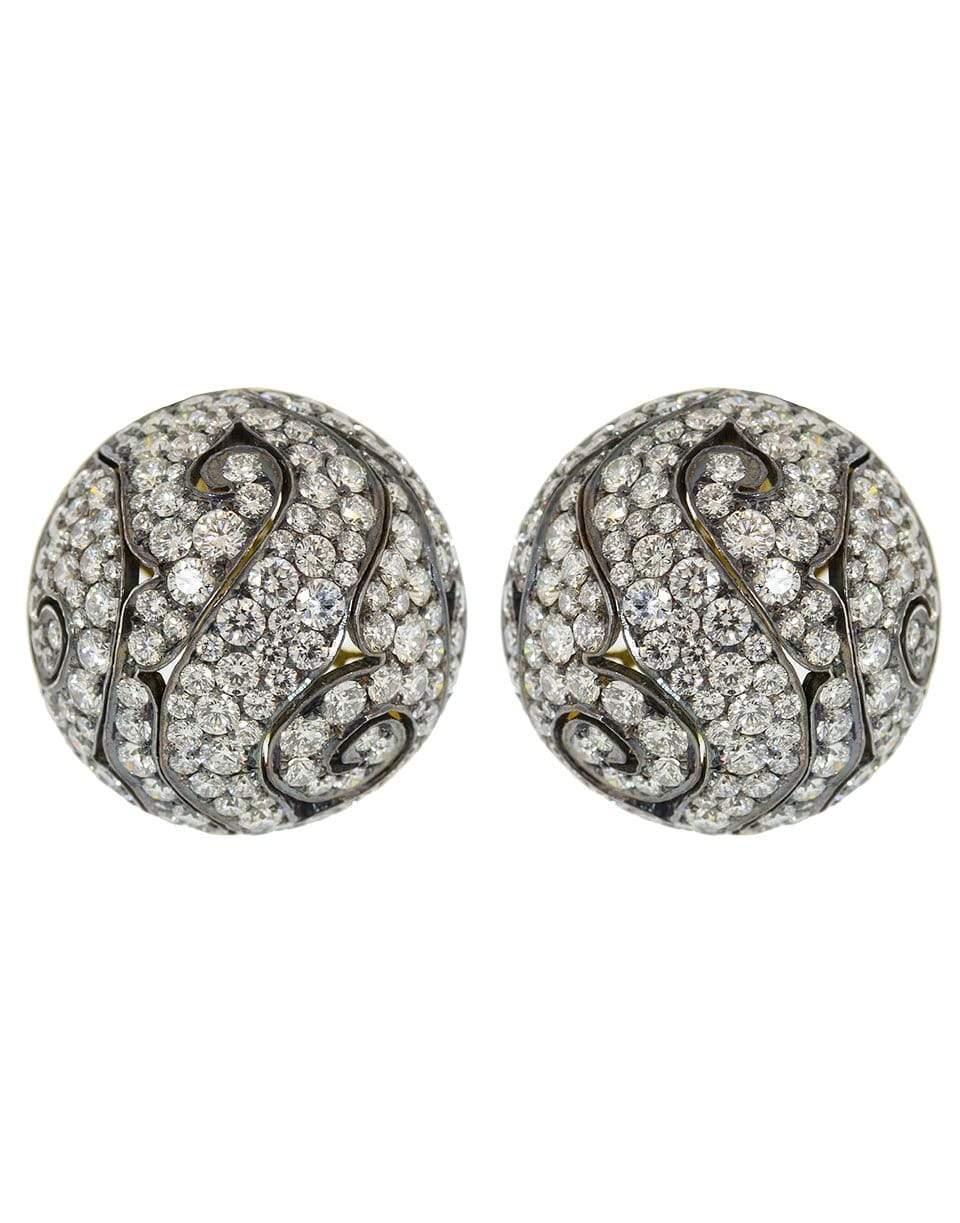 NICHOLAS VARNEY-Diamond Meiji Earring Studs-YELLOW GOLD