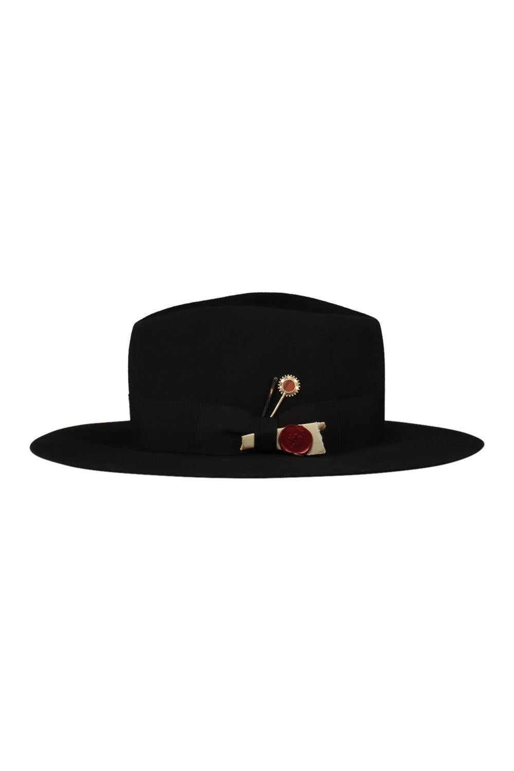 Noir D' Ivoire Hat-BLACK-56-ACCESSORIEHEADWEAR-NICK FOUQUET