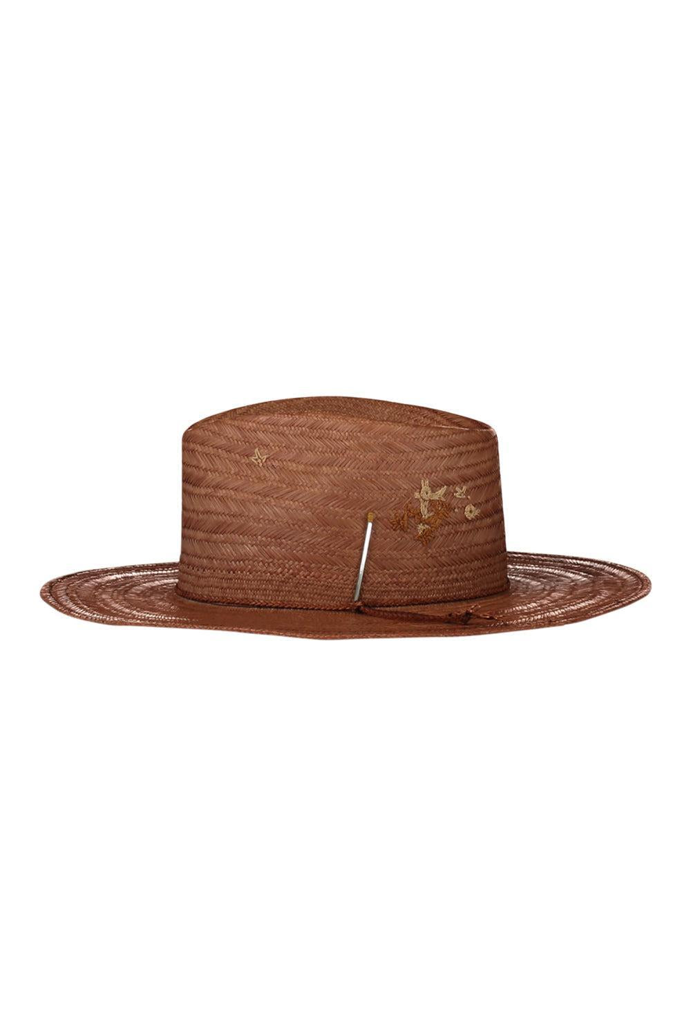 NF Coat Of Arms Hat-BROWN-56-ACCESSORIEHEADWEAR-NICK FOUQUET