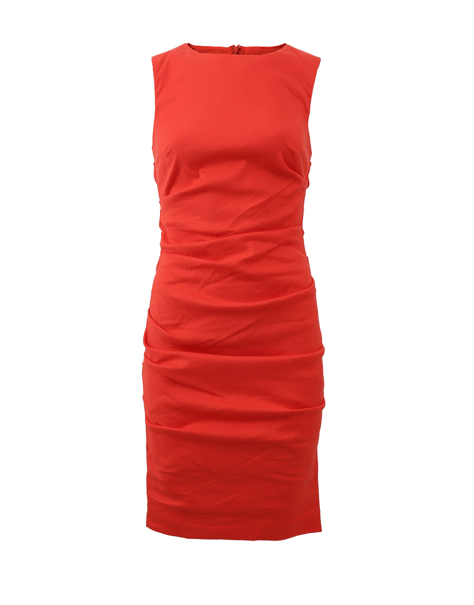 NICOLE MILLER-Lauren Stretch Linen Dress-