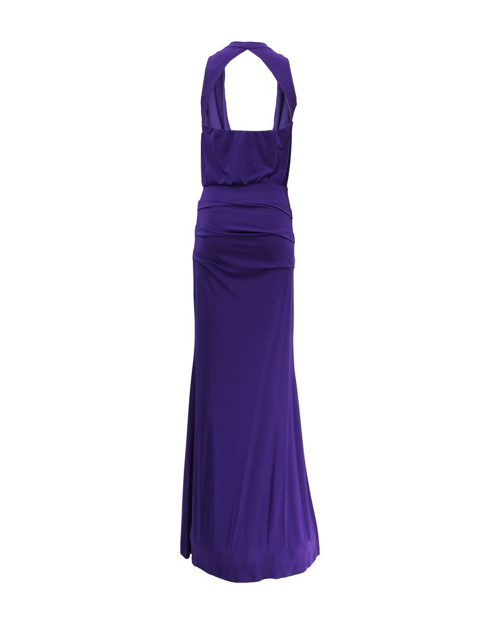 NICOLE MILLER-Matte Jersey Cowl Neck Dress-