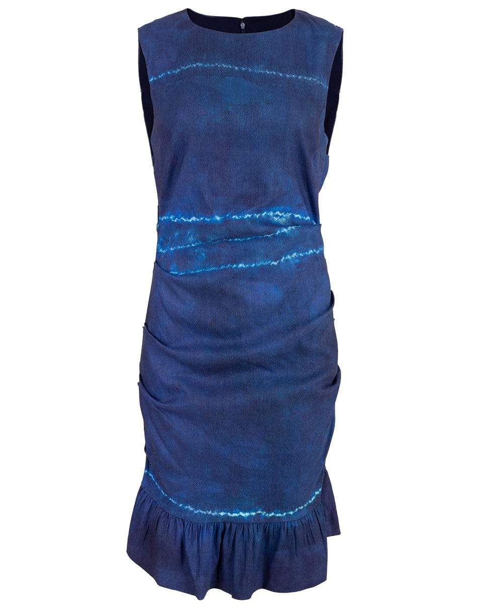 NICOLE MILLER-Shibori Striped Lauren Dress-