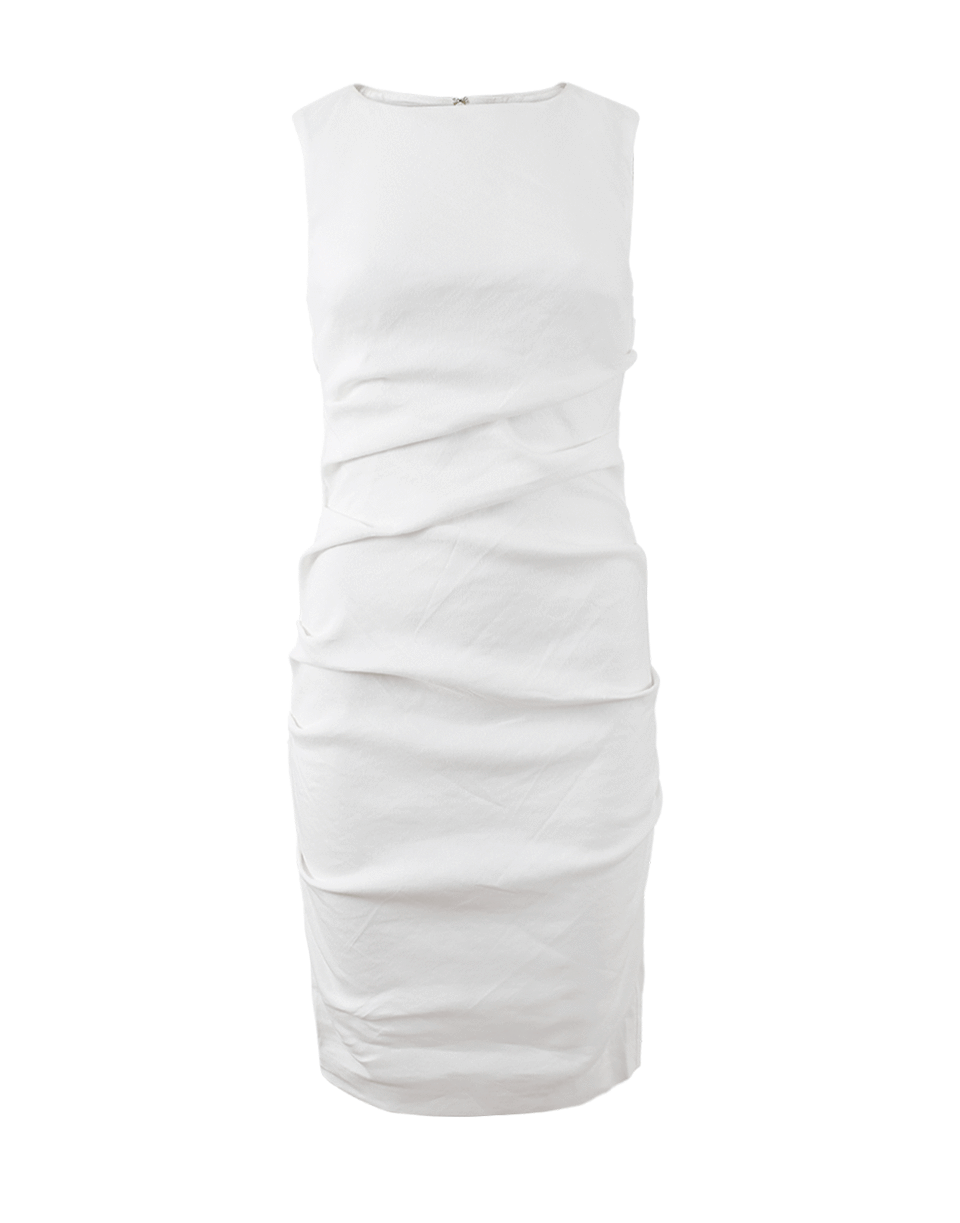 NICOLE MILLER-Lauren Stretch Linen Dress-
