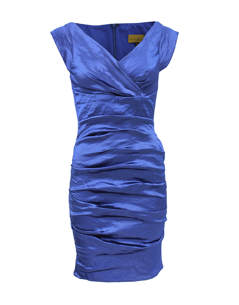 NICOLE MILLER-Techno Metal Cocktail Dress-