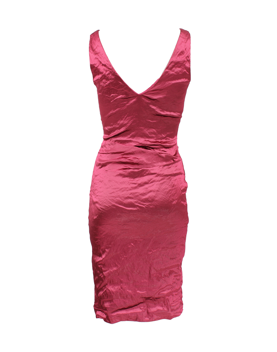 NICOLE MILLER-Ruched Cocktail Dress-