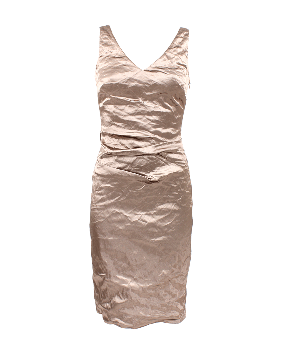 NICOLE MILLER-Ruched Cocktail Dress-
