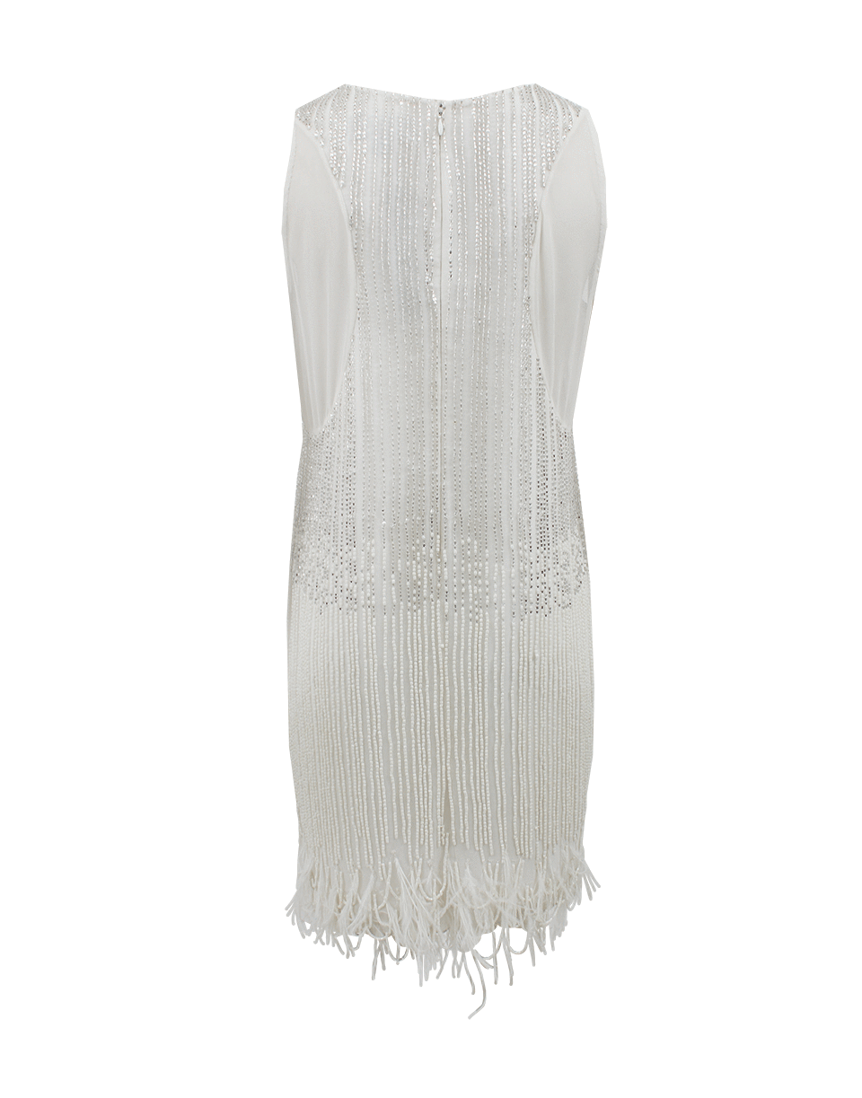NICOLE MILLER-Scoop Neck Flapper Dress-