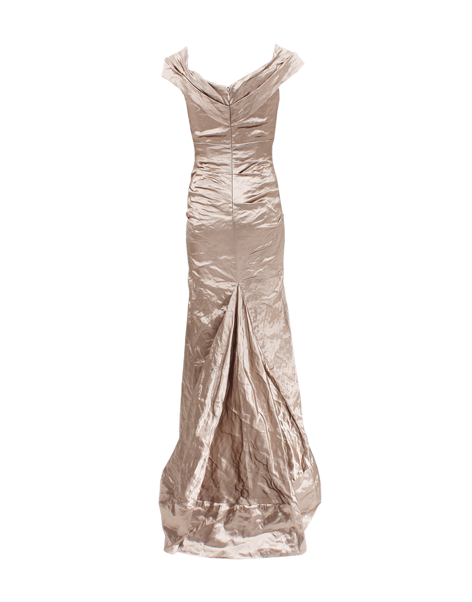 NICOLE MILLER-Wrap Top Gown-