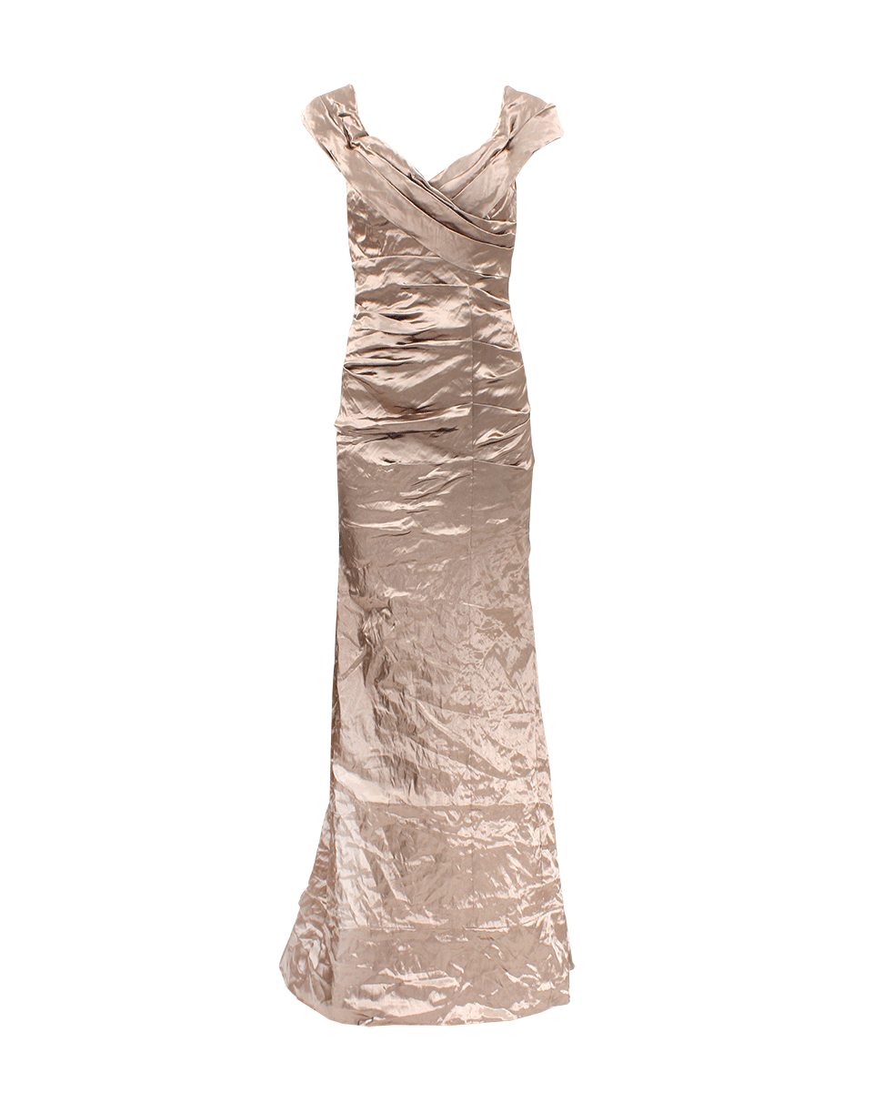 NICOLE MILLER-Wrap Top Gown-