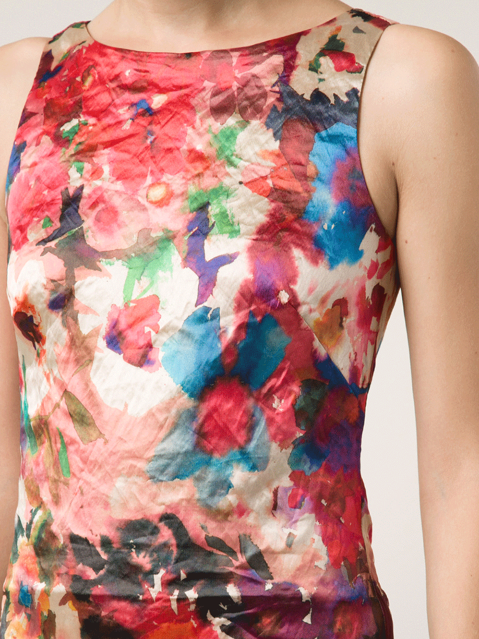 NICOLE MILLER-Floral Stretch Dress-
