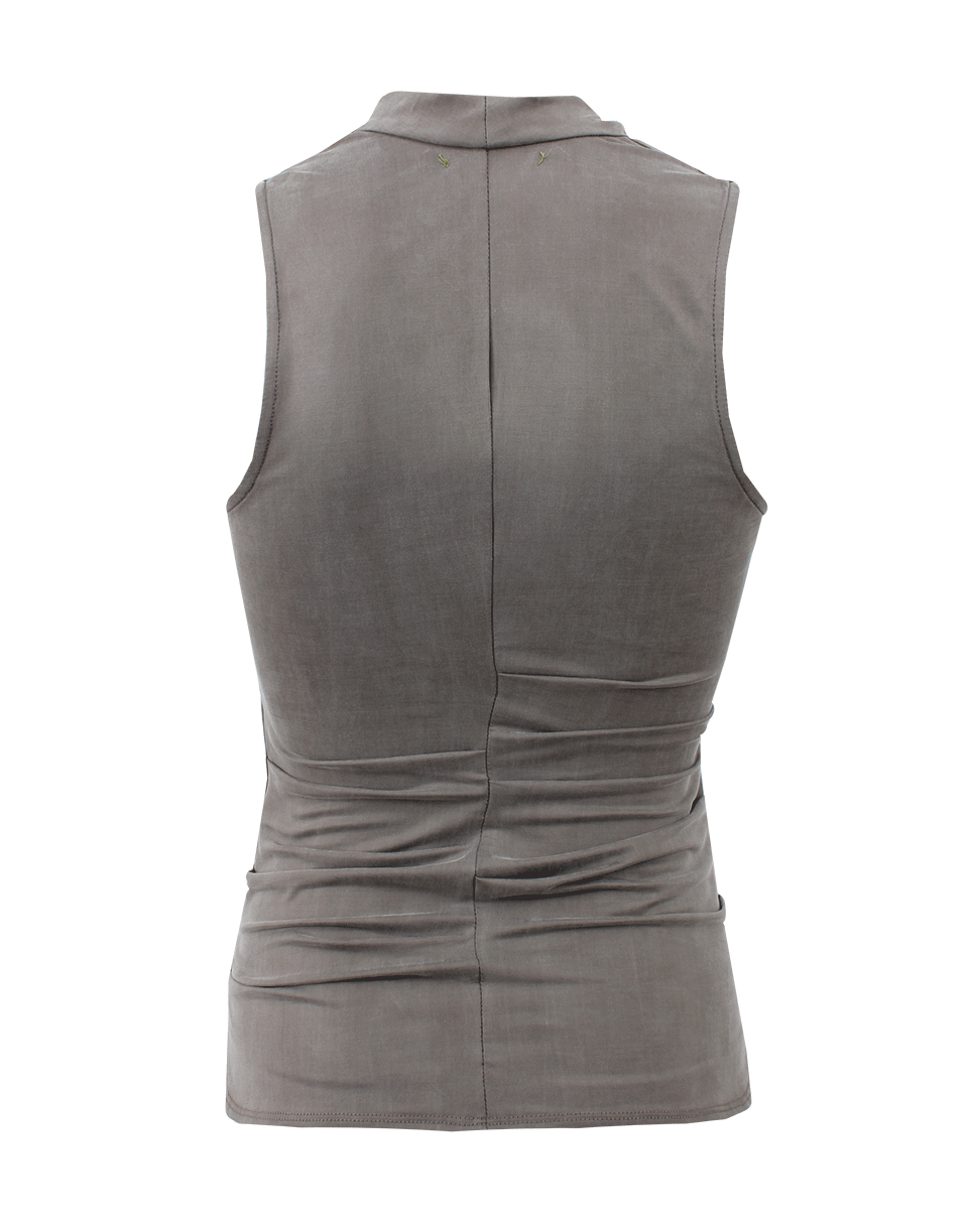 NICOLE MILLER-Sleeveless Cowl Neck Jersey Tank-