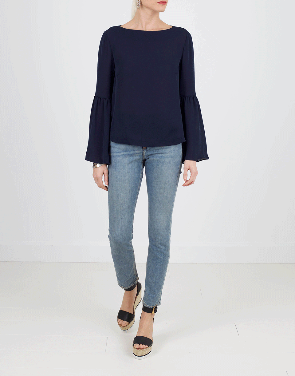 NICOLE MILLER-Bell Sleeve Top-