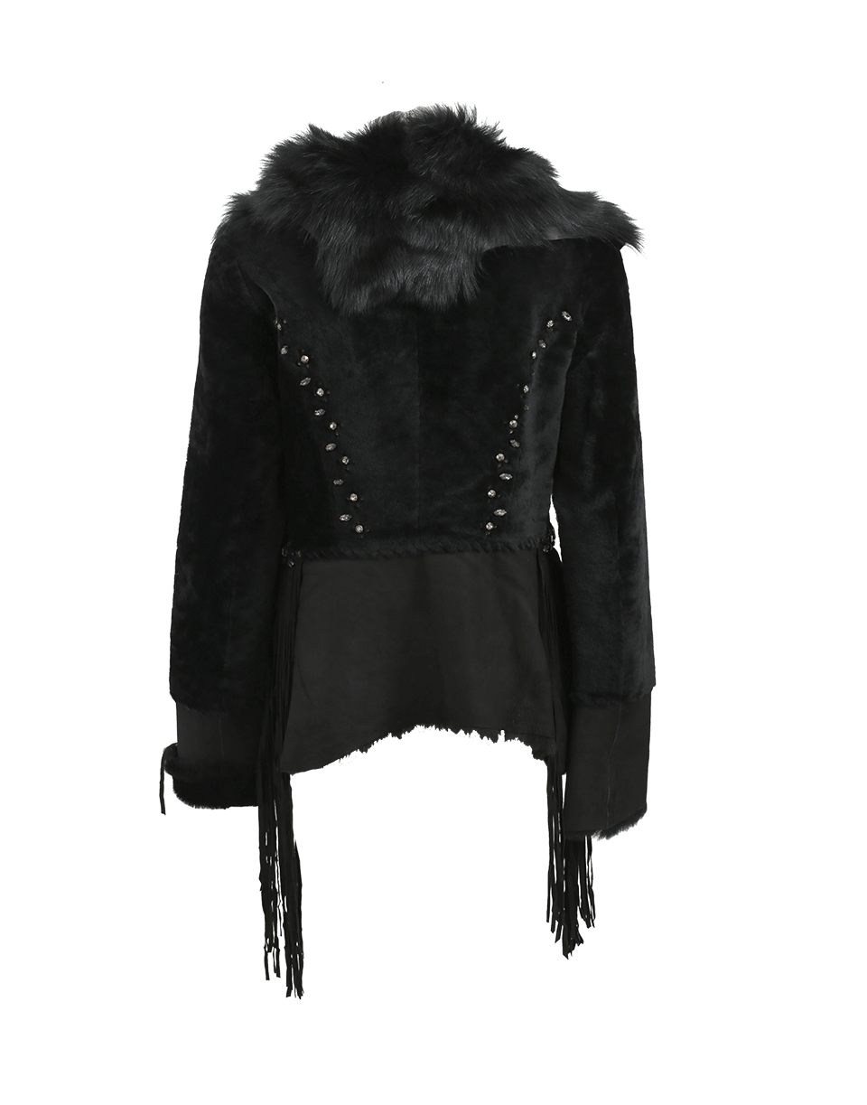 NIGEL PRESTON & KNIGHT-Steve Fringed Coat-