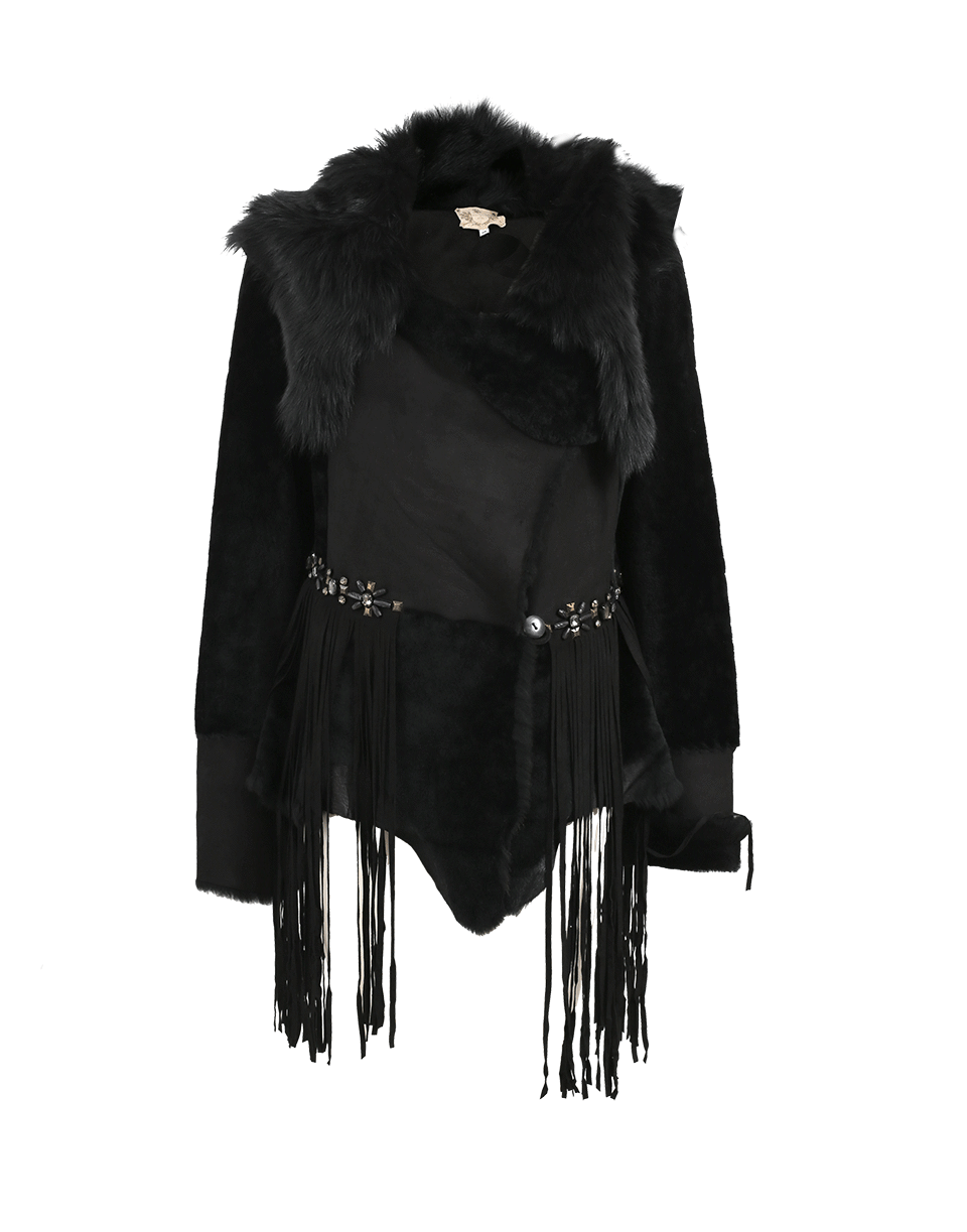 NIGEL PRESTON & KNIGHT-Steve Fringed Coat-