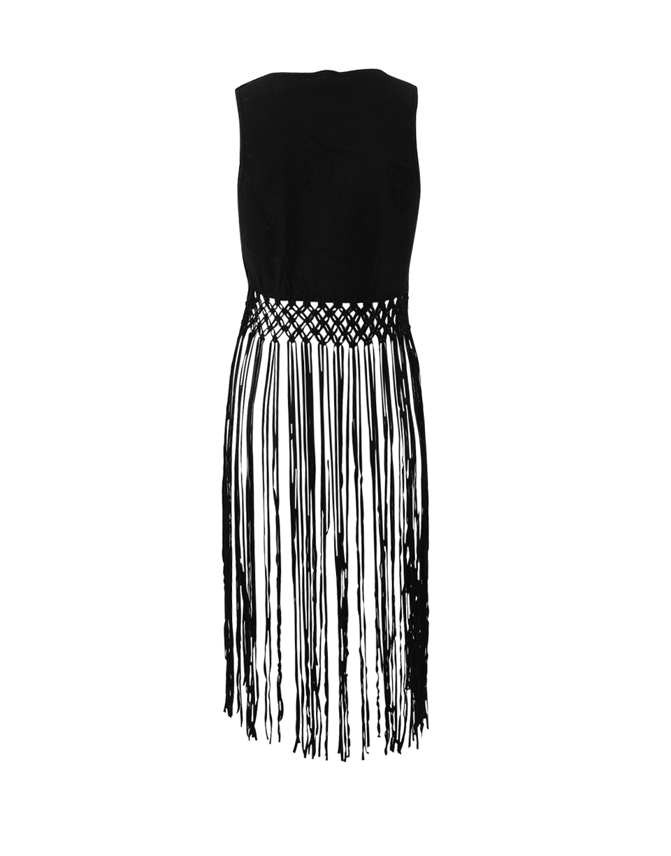NIGEL PRESTON & KNIGHT-Fringe Suede Vest-