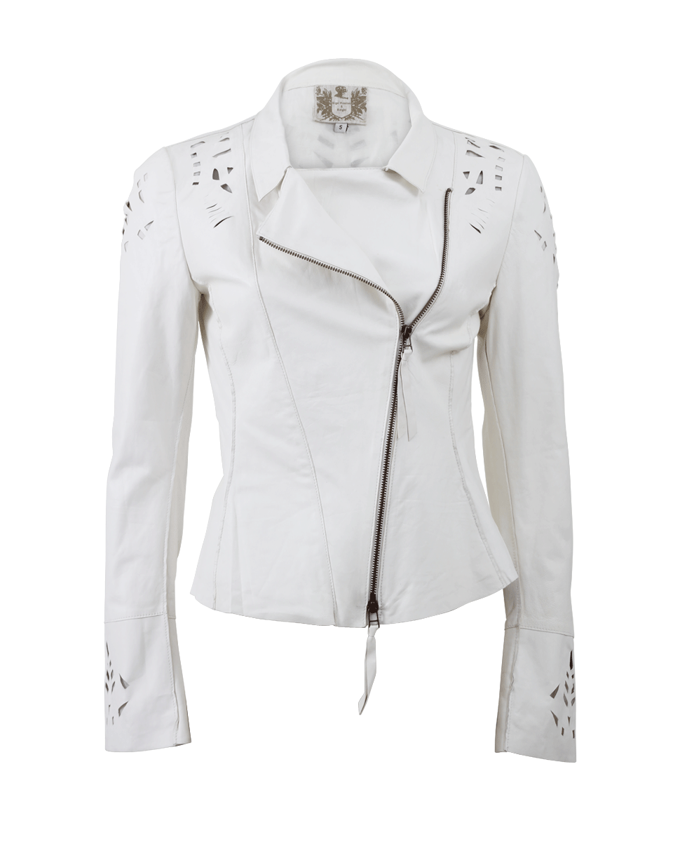 NIGEL PRESTON & KNIGHT-Cutout Biker Jacket-