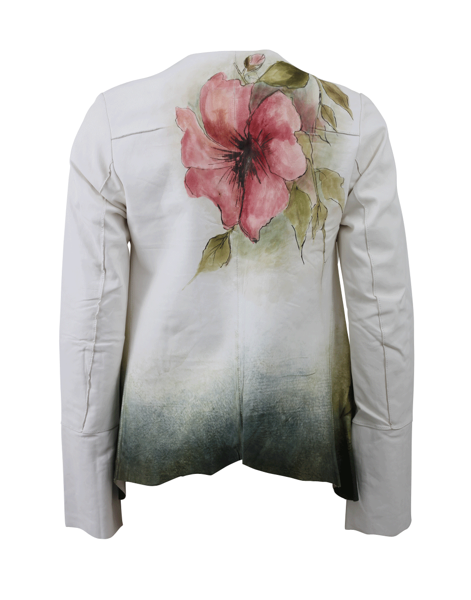 NIGEL PRESTON & KNIGHT-Flower Painted Bolero Jacket-