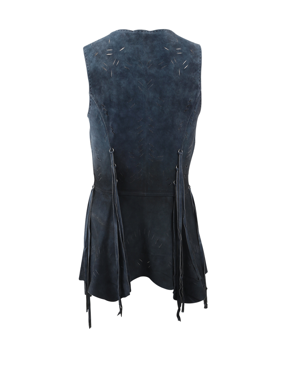 NIGEL PRESTON & KNIGHT-New Steview Fringe Bottom Gilet-
