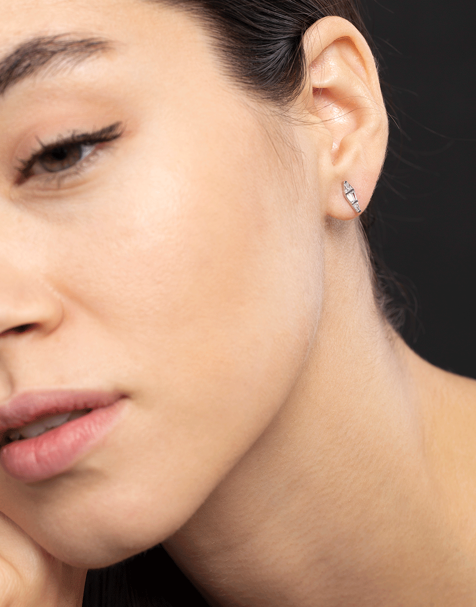 NIKOS KOULIS-Small Spectrum Diamond Studs-WHITE GOLD