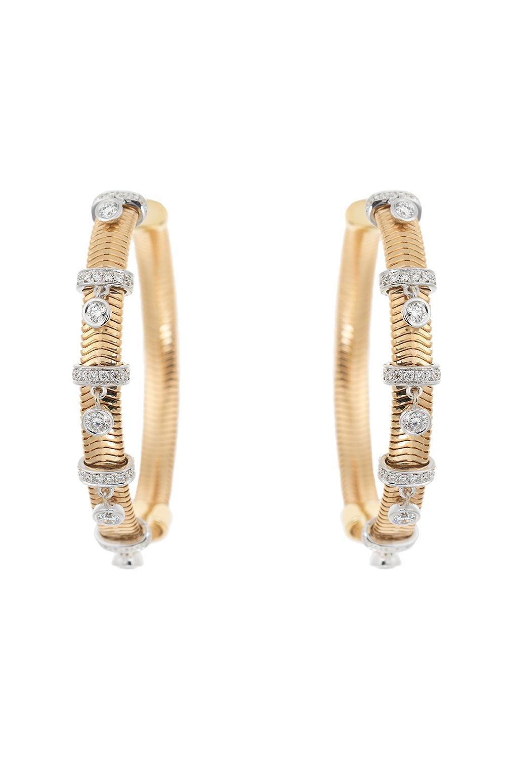 Diamond Feelings Earrings-YELLOW GOLD-JEWELRYFINE JEWELEARRING-NIKOS KOULIS