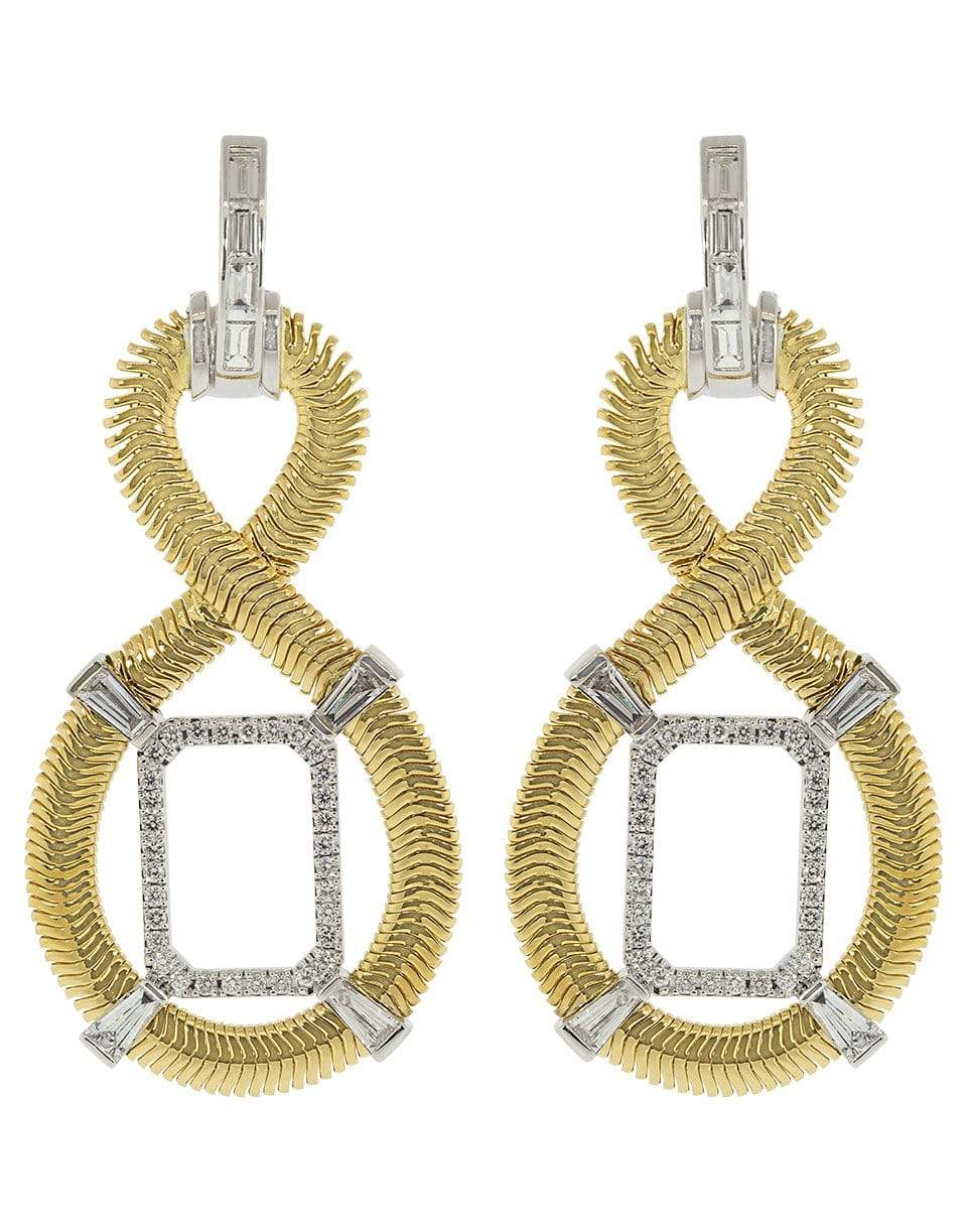 NIKOS KOULIS-Figure 8 Diamond Earrings-YELLOW GOLD