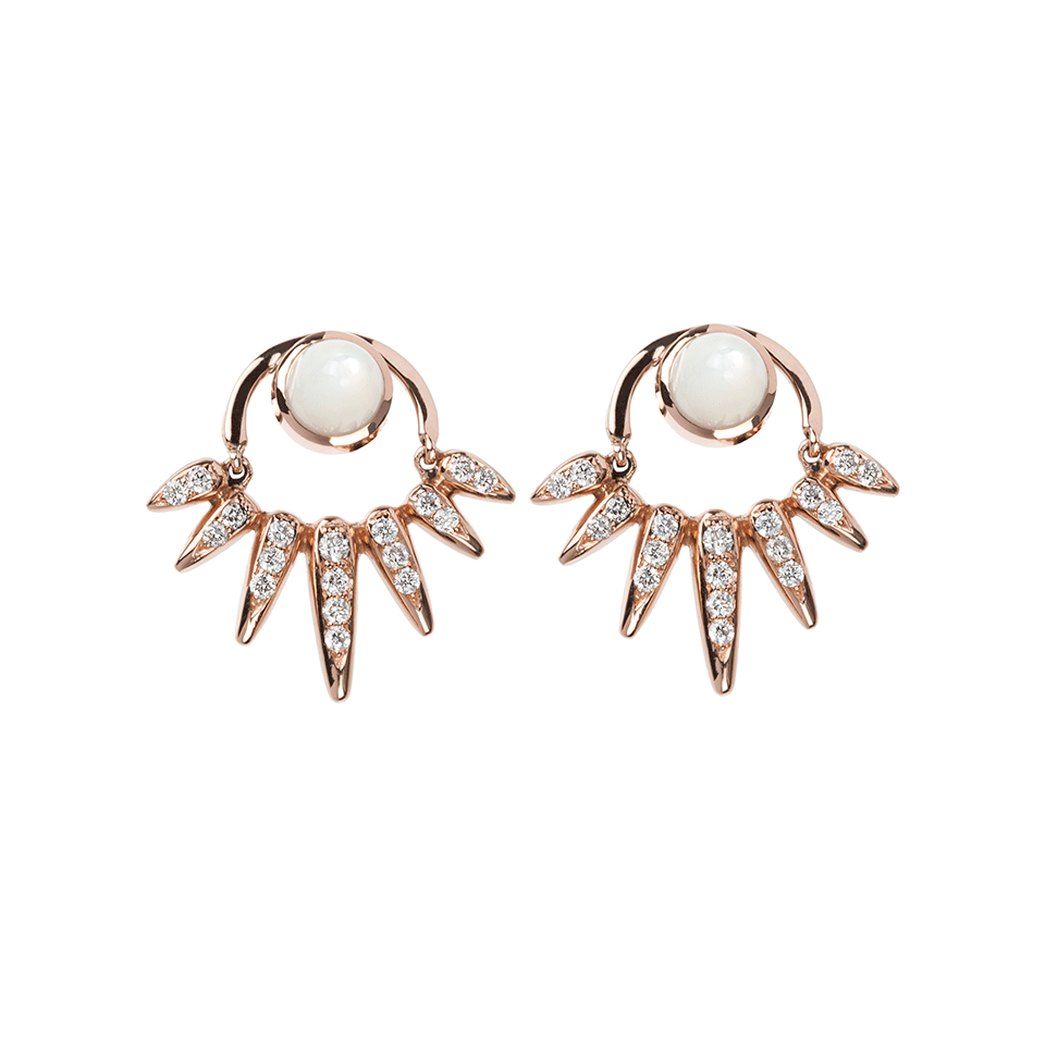 NIKOS KOULIS-Spectrum Mini Earrings-YELLOW GOLD