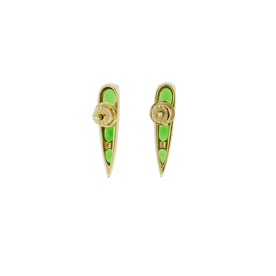 NIKOS KOULIS-Tsavorite And Cognac Diamond Spectrum Earrings-YWGOLD