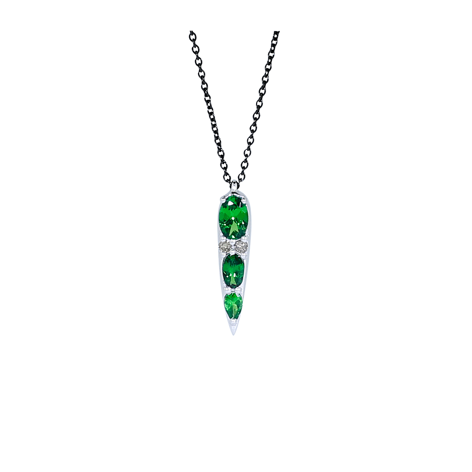 NIKOS KOULIS-Spectrum Pendant Necklace-WHITE GOLD