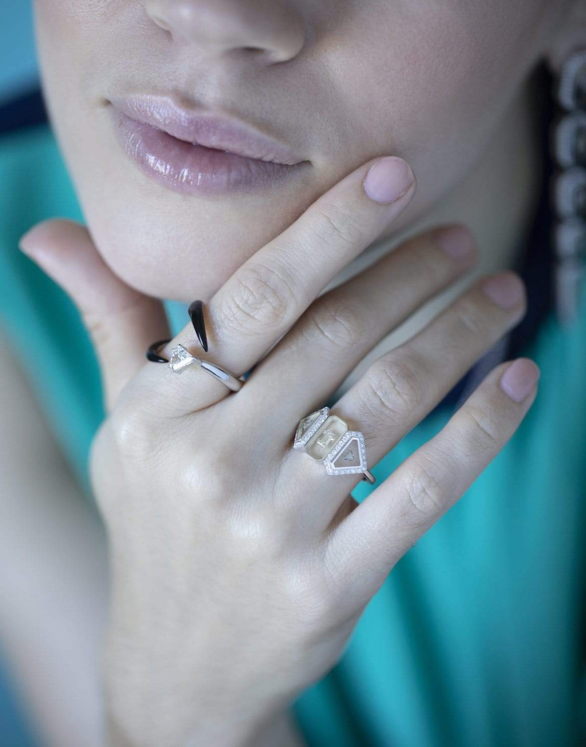 NIKOS KOULIS-Universe Diamond Ring-WHITE GOLD