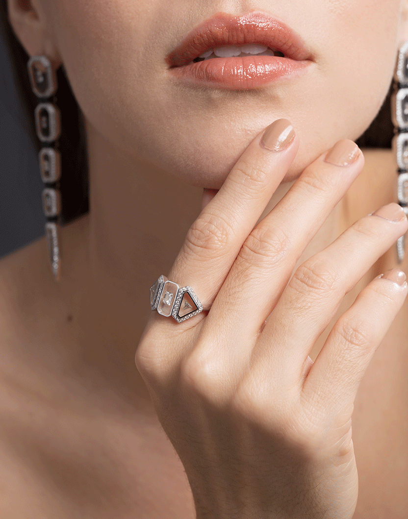 NIKOS KOULIS-Universe Diamond Ring-WHITE GOLD