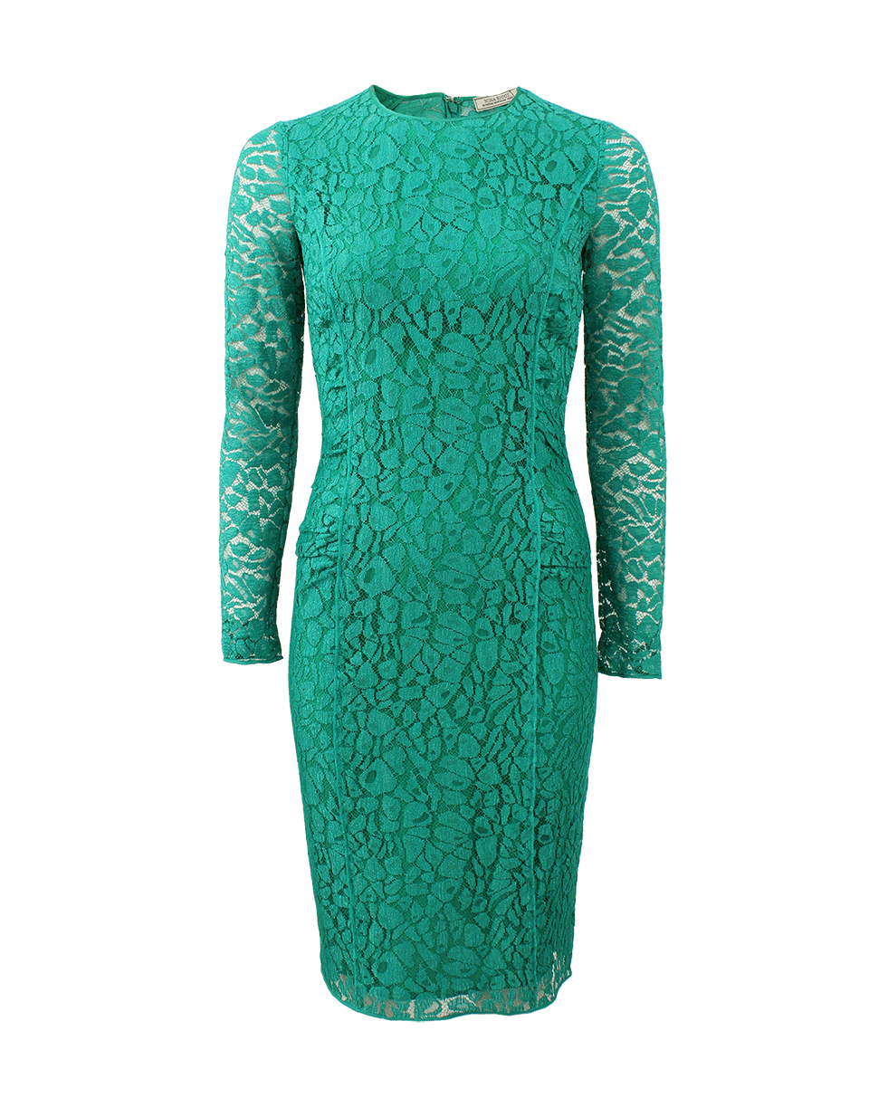 NINA RICCI-Crewneck Lace Dress-