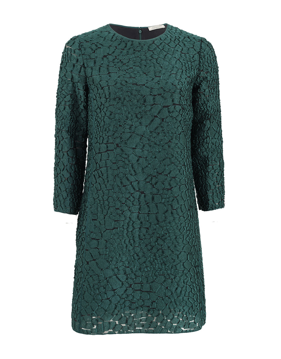 NINA RICCI-Back Zip Lace Dress-