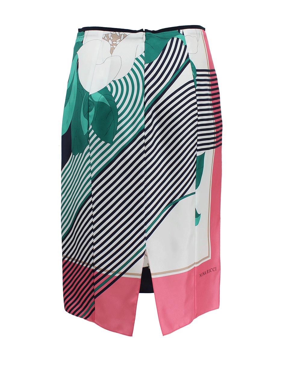 NINA RICCI-Silk Twill Scarf Skirt-