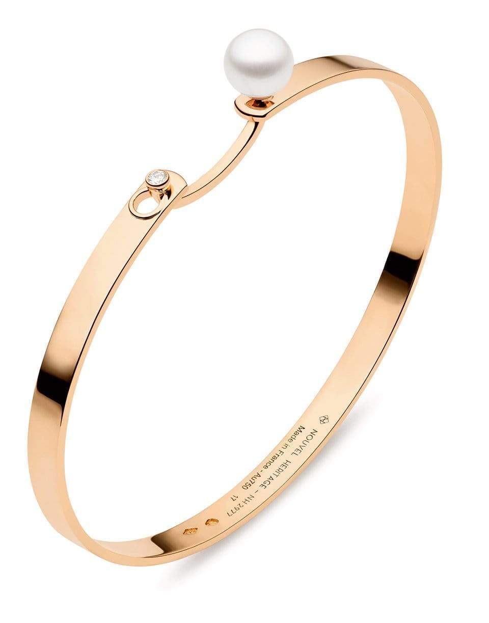 NOUVEL HERITAGE-Diamond Lunch with Mom Mood Bangle-ROSE GOLD