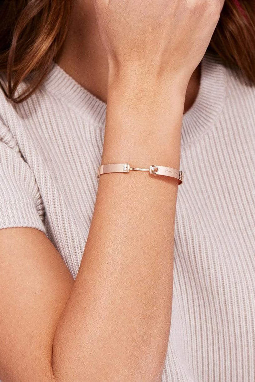 NOUVEL HERITAGE-Diamond Some Me Time Mood Bangle-ROSE GOLD