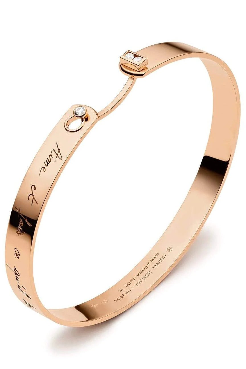 NOUVEL HERITAGE-Diamond Some Me Time Mood Bangle-ROSE GOLD