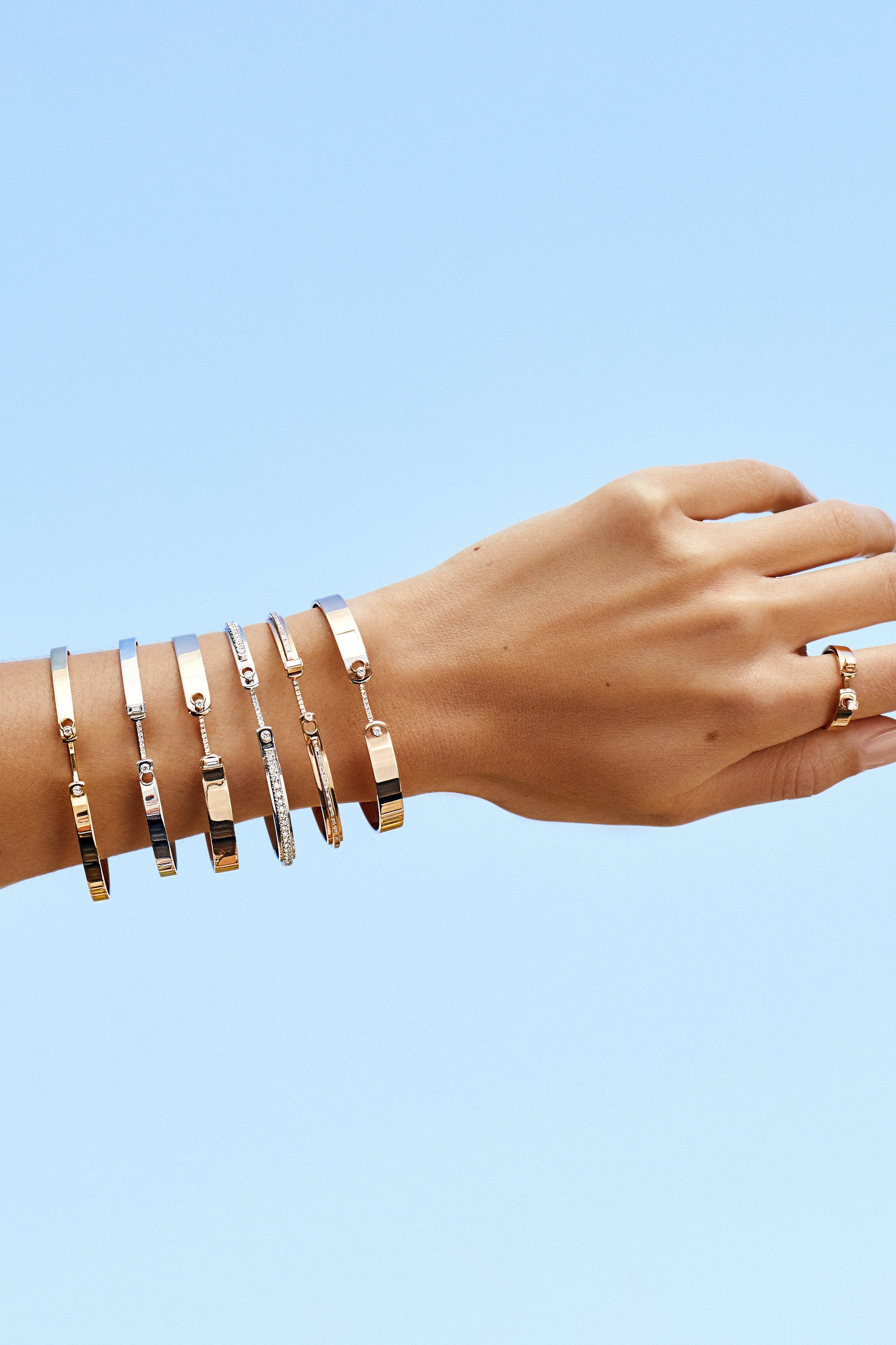 NOUVEL HERITAGE-My Best Friends Wedding Mood Bangle-ROSE GOLD