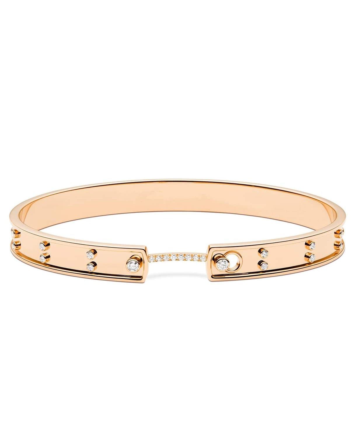 NOUVEL HERITAGE-Picnic In Paris Mood Bangle Bracelet-ROSE GOLD