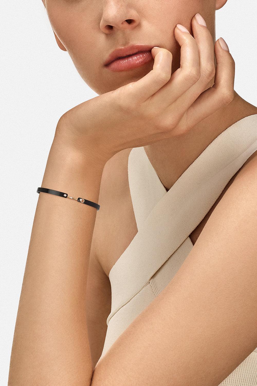 Midnight In Manhattan GM Mood Bracelet - Rose Gold-TITANIUM-16-JEWELRYFINE JEWELBRACELET O-NOUVEL HERITAGE