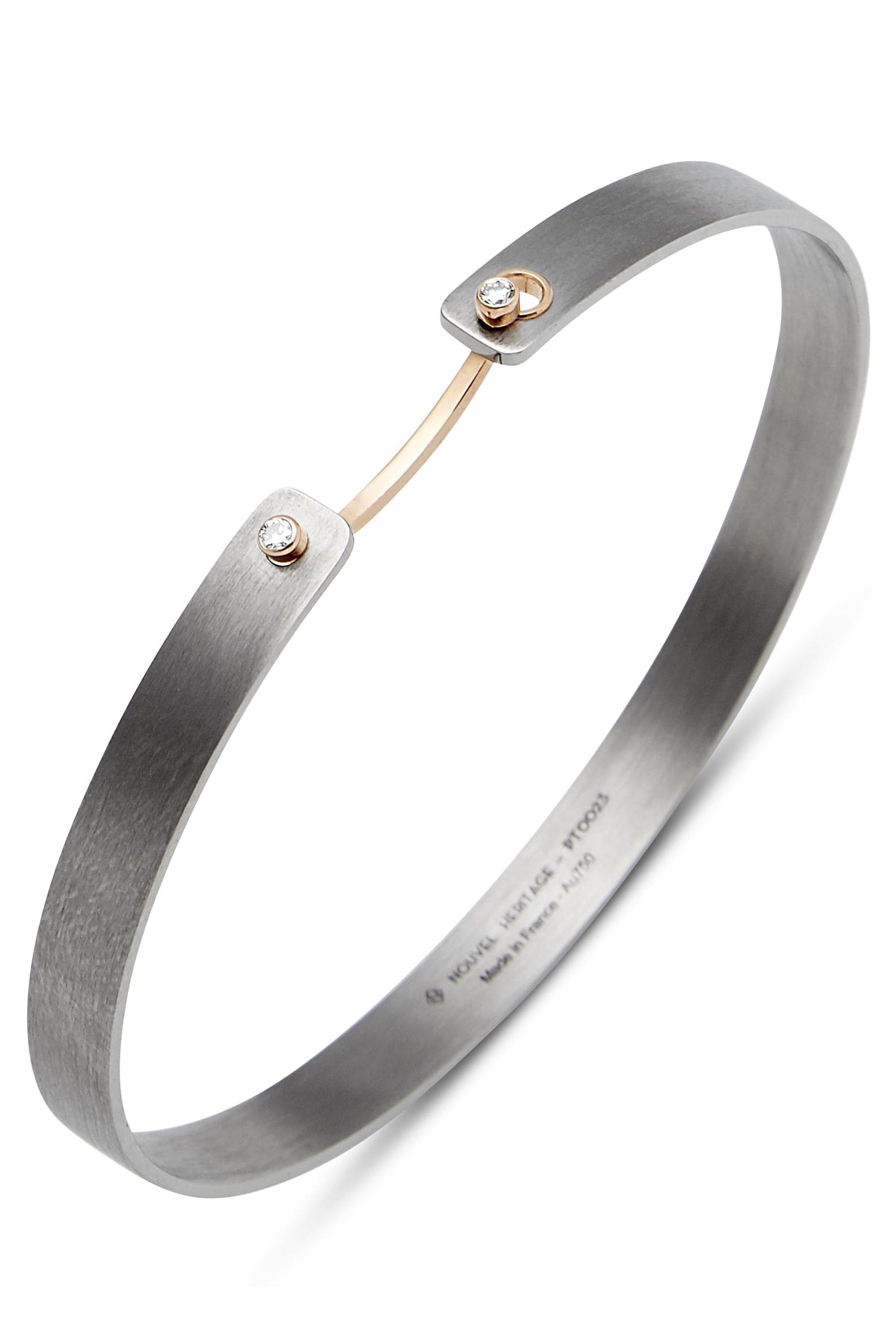 NOUVEL HERITAGE-His Titanium Mood Bangle - Rose Gold-TITANIUM