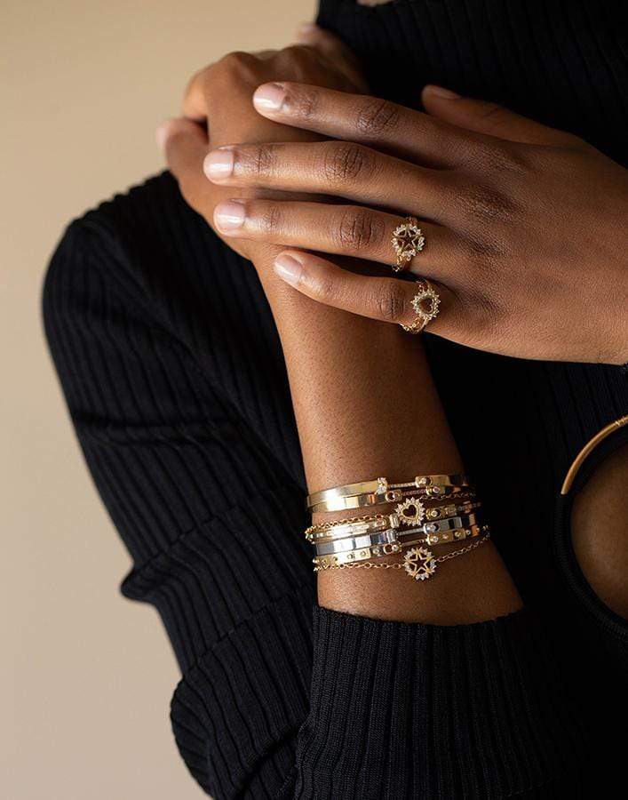 NOUVEL HERITAGE-Brunch in NY Mood Diamond Bangle-YELLOW GOLD