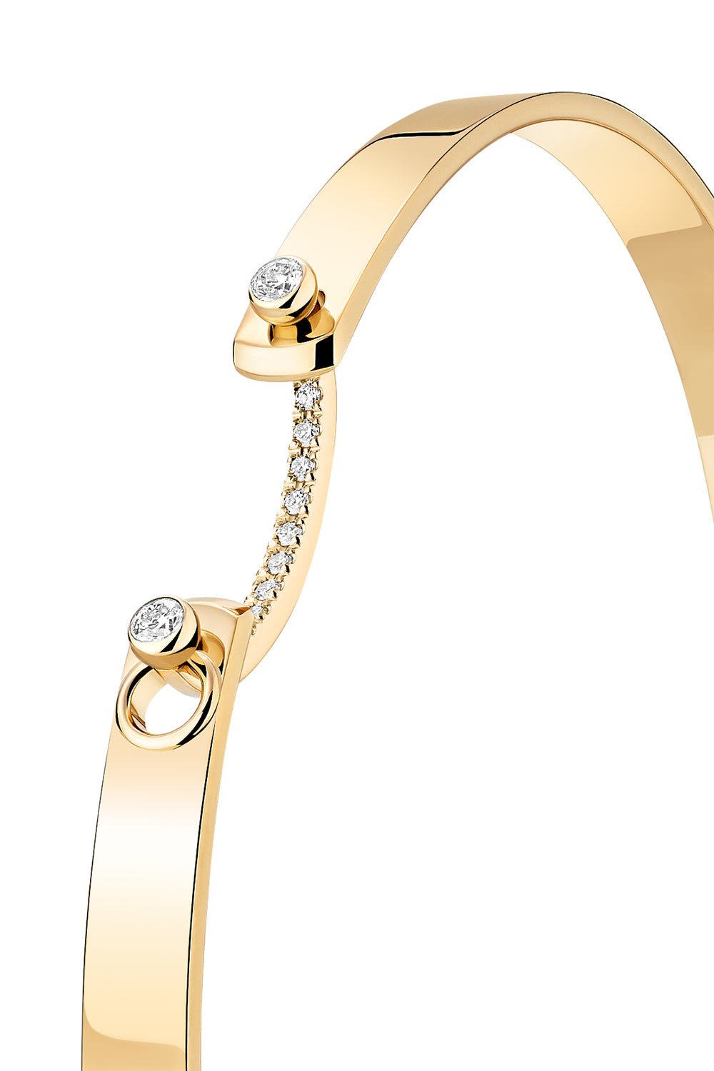 NOUVEL HERITAGE-Business Meeting Mood Bangle Bracelet-YELLOW GOLD