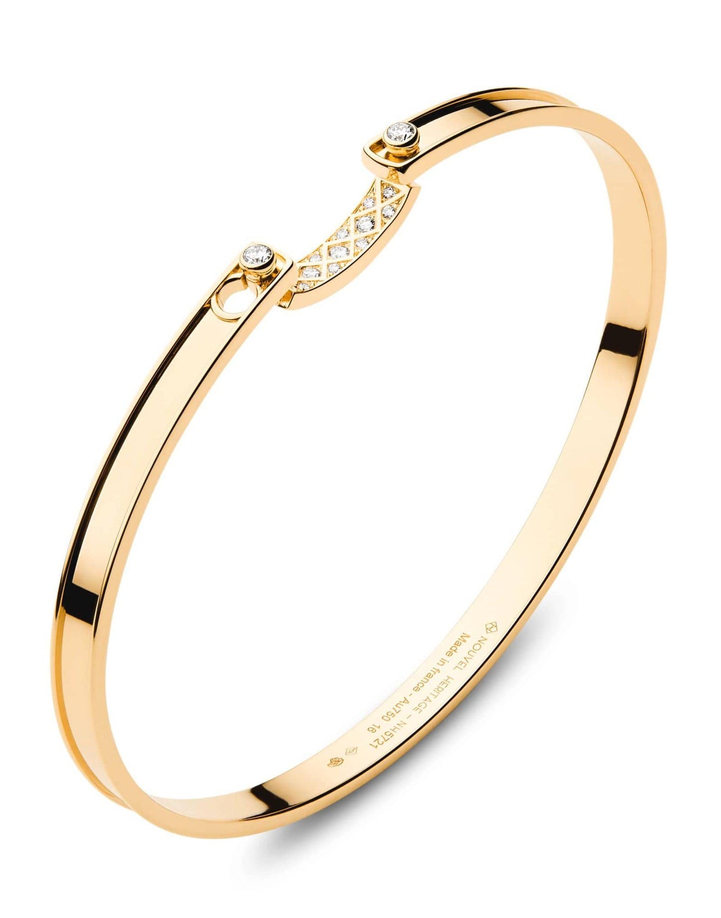 NOUVEL HERITAGE-Diamond Parisian Stroll Bracelet-YELLOW GOLD