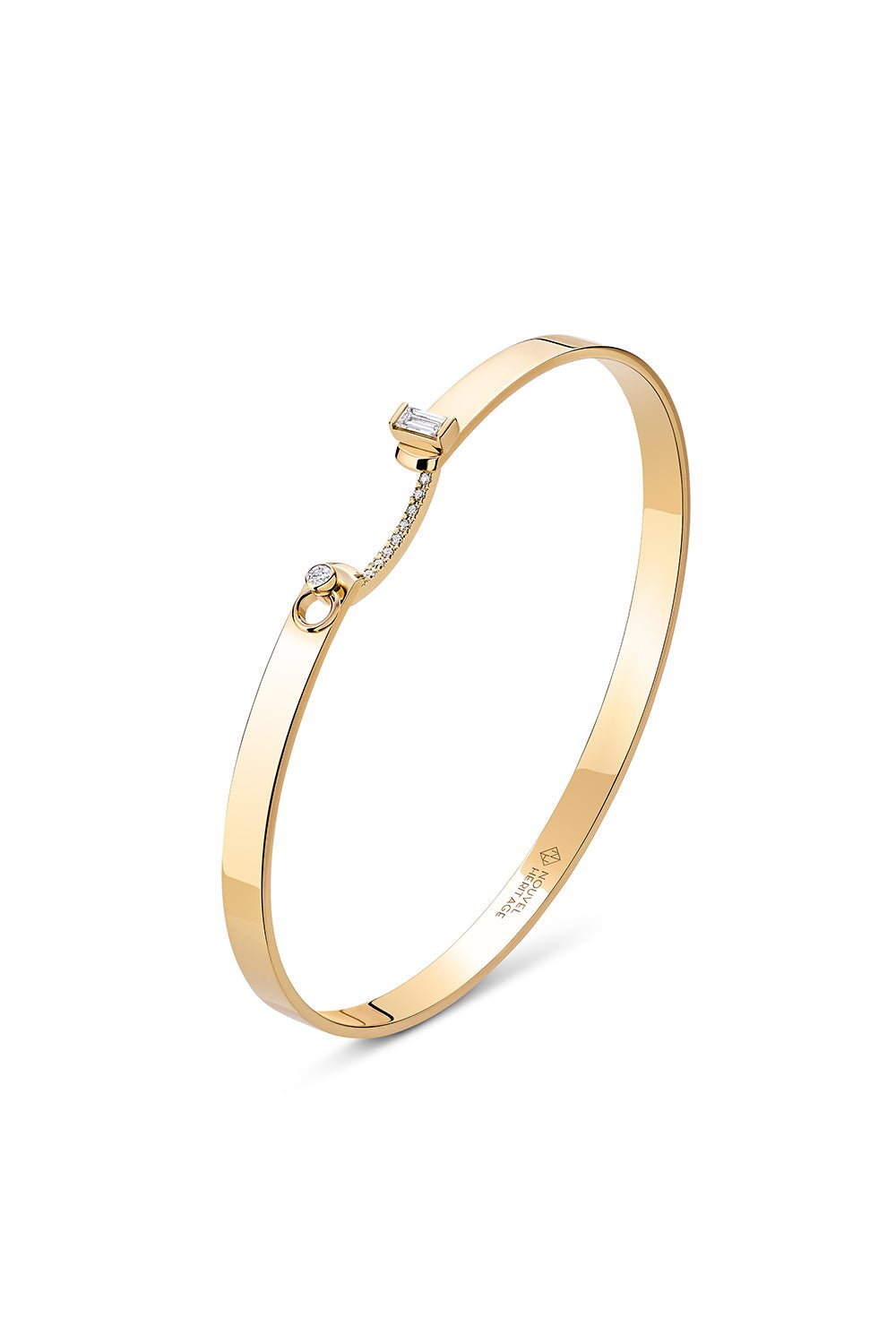 NOUVEL HERITAGE-Dinner Date Mood Bangle Bracelet-YELLOW GOLD
