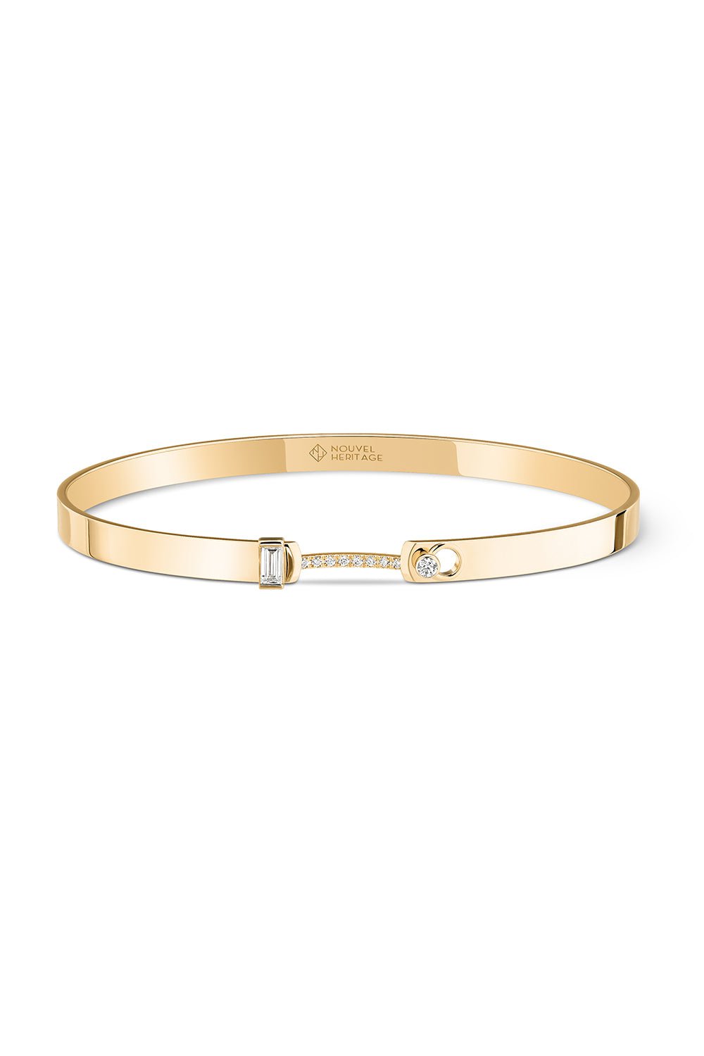 NOUVEL HERITAGE-Dinner Date Mood Bangle Bracelet-YELLOW GOLD