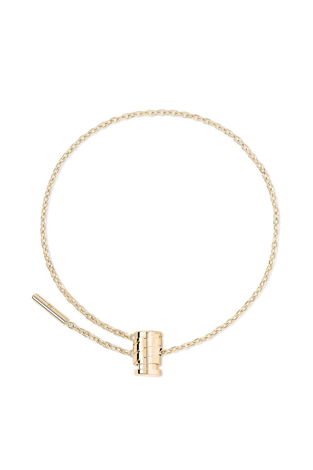 Diamond Mini Latch Bracelet-YELLOW GOLD-M-JEWELRYFINE JEWELBRACELET O-NOUVEL HERITAGE