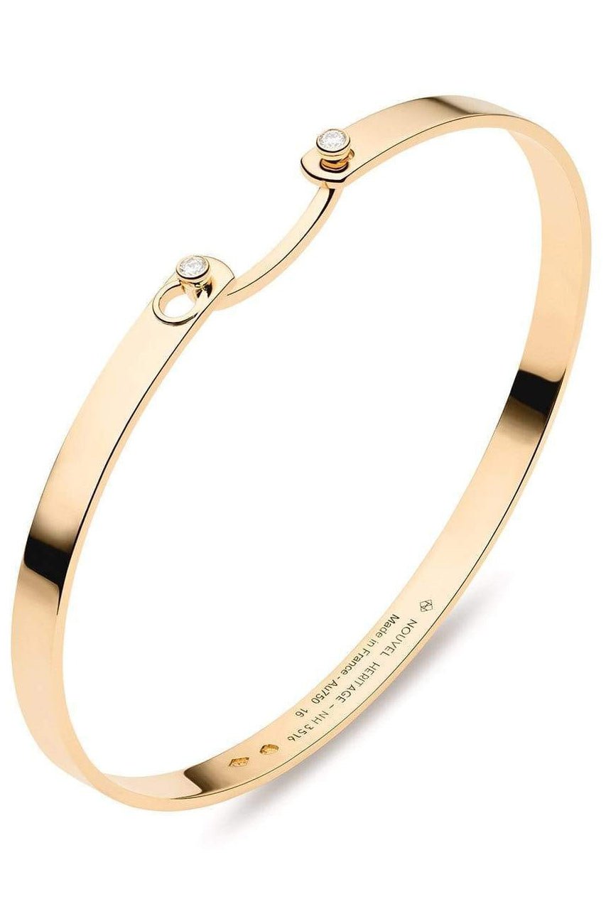 Monday Morning Mood Bangle Bracelet-YELLOW GOLD-JEWELRYFINE JEWELBRACELET O-NOUVEL HERITAGE