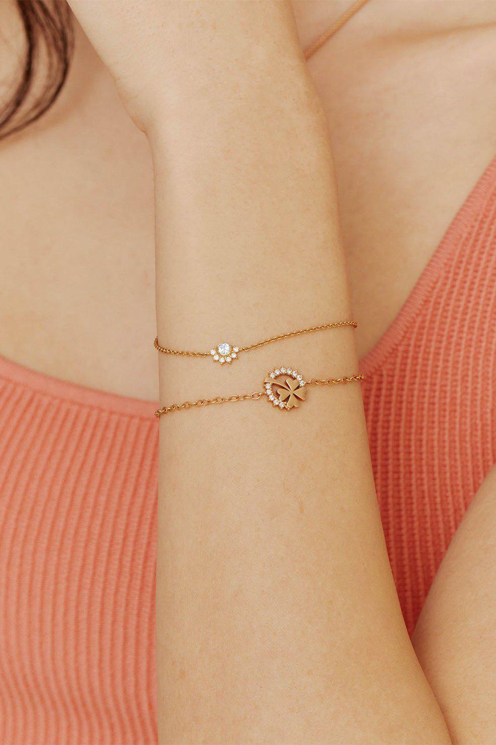 NOUVEL HERITAGE-Mystic Diamond Bracelet-YELLOW GOLD