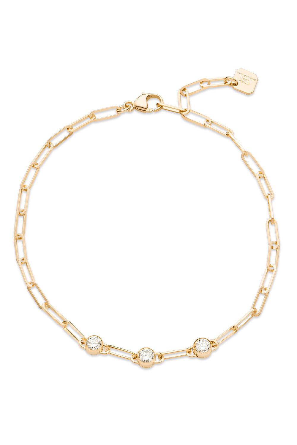 NOUVEL HERITAGE-Round Trio Classics Bracelet-YELLOW GOLD