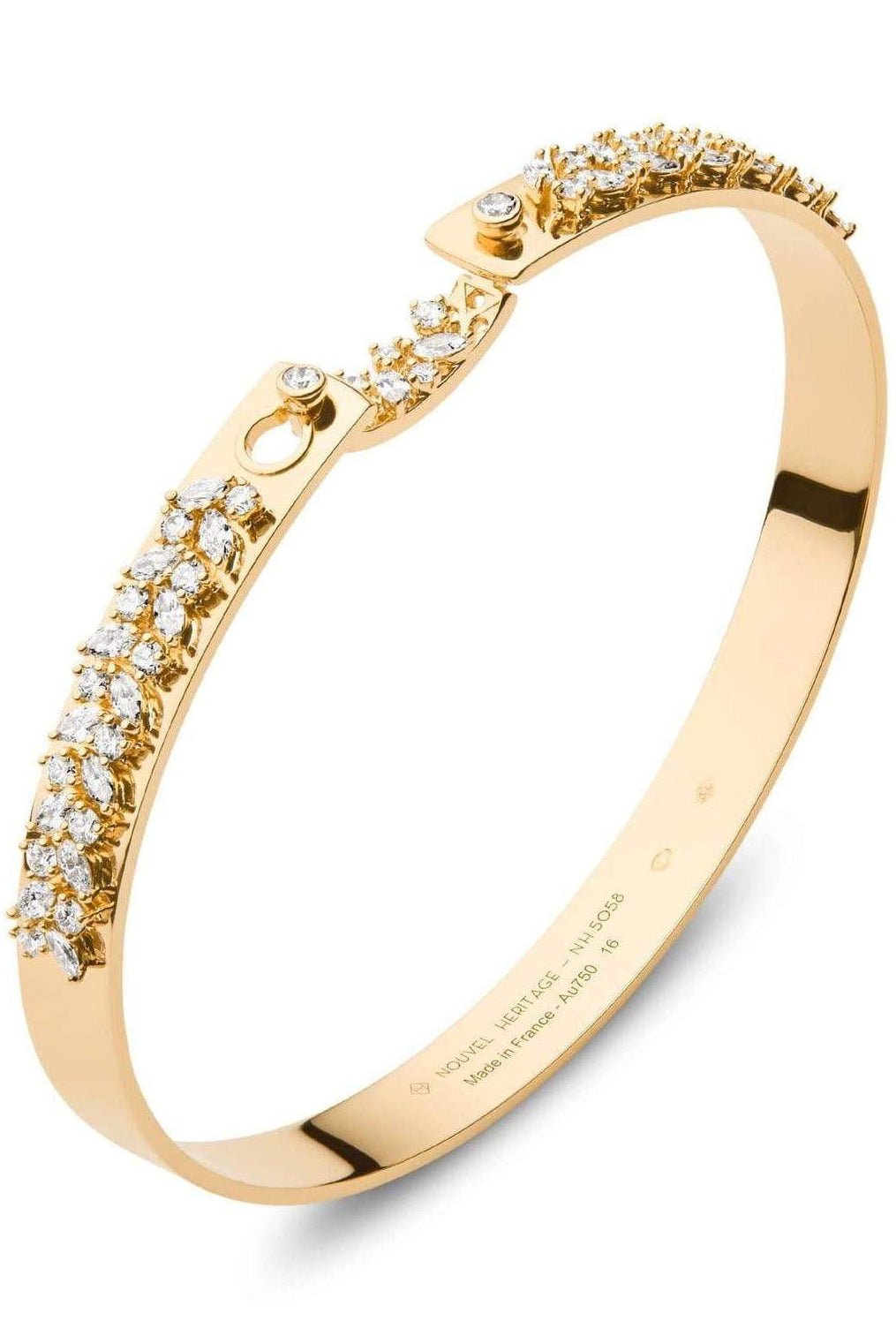 NOUVEL HERITAGE-Soiree Mood Bangle-YELLOW GOLD